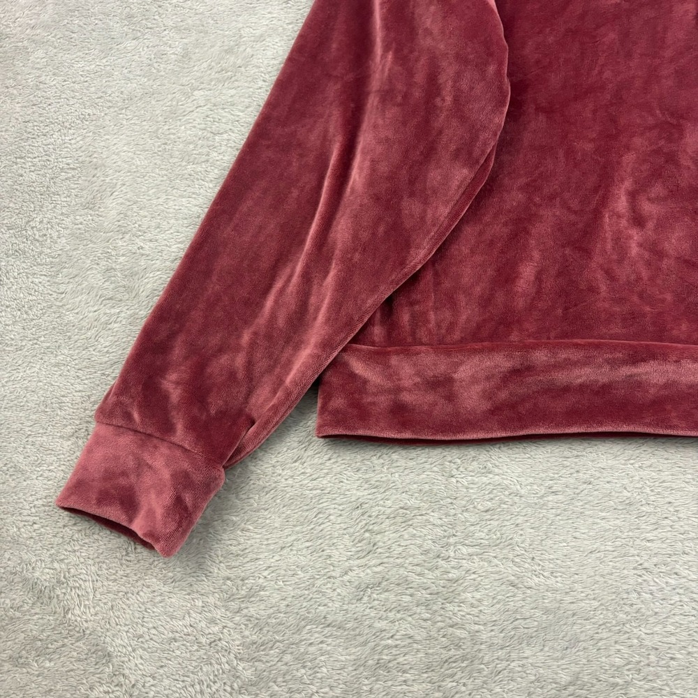 Summersalt Velour Hoodie Womens S Pink Plush Cozy Loungewear Athleisure Comfy - Picture 4 of 14